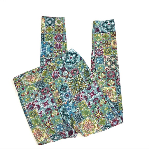 LuLaRoe Pants - LuLaRoe Patchwork Quilt Leggings